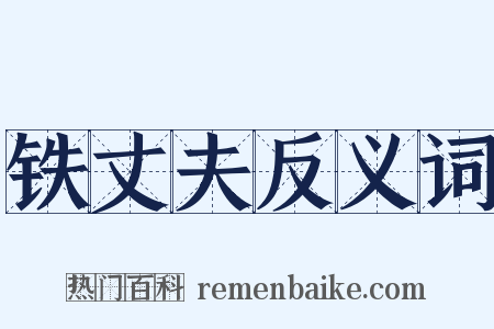 铁丈夫反义词是什么意思的图片
